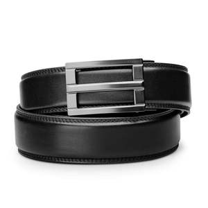 Men's Leather <b>Belts</b> Genuine Cow Hide Leather with Alloy for Buckle Fashion Waist <b>Chain</b> - Product Image 1