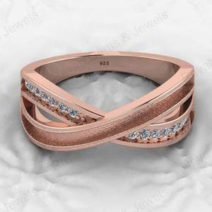 High Quality 925 Sterling Silver Cross Band Semi Mounting Bezel <b>Ring</b> Setting With CZ Resin Ashes Work Customizable Size Jewelry - Product Image 4