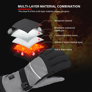 Cómodos guantes de motocicleta Función de pantalla táctil Transpirable Reforzado Palma Antideslizante Agarre-Deportes al aire libre Uso Poliéster Algodón - Product Image 2