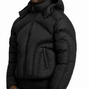 Soft warm <b>winter</b> puffer <b>jacket</b> featuring padded insulation durable stitching and comfortable daily wear - Product Image 3