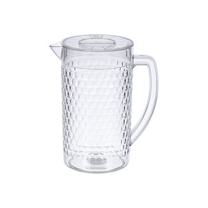 Hokori 6075 Honeycomb Design <b>Water</b> Pitcher 1900ml, Clear Plastic <b>Jug</b> <b>with</b> <b>Lid</b> and Handle for <b>Water</b>, Juice & Iced Tea - Product Image 2