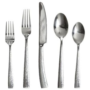 Nuevo juego de cubiertos de acero inoxidable de Metal hecho a mano Vintage, juego de cubiertos de vajilla para el hogar de diseñador elegante para accesorios de cocina - Product Image 5