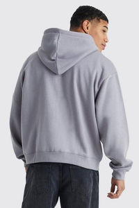 Sudadera con Capucha para Hombre, Estilo Urbano, Gruesa, Cálida, de Algodón, con Forro Interior Suave y Corte Holgado - Product Image 3