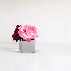 Ceramic Cube <b>Vase</b> - 3H (Various Colors) CSQ0303xx - Product Image 5