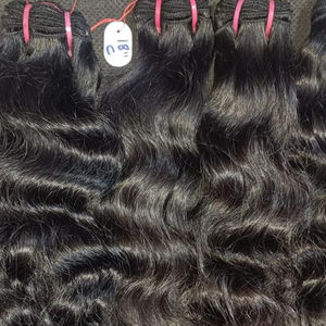 Extensiones de cabello humano con ondas de cuerpo Remy indio Natural puro, máquina sin procesar, trama doble, todos los colores para tejer el cabello - Product Image 1