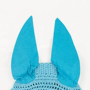 Dernière conception d'équipement équestre équin personnalisé voiles de mouches de cheval Bonnets d'oreille en maille souple de haute qualité pour les produits d'équitation - Product Image 5