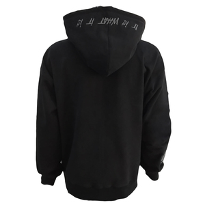 เสื้อสวมหัวมีฮู้ดแบบมีซิปสำหรับผู้ชายเสื้อแจ็กเก็ตมีฮู้ดผ้าคอตตอนปักโลโก้ - Product Image 2