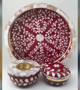 Bandeja de madreperla Quemador de incienso con cajón de madera de agar Almacenamiento Variedad de color Regalo musulmán de faizacraft - Product Image 4