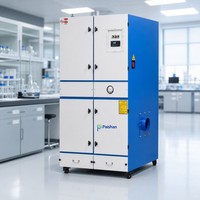 Collecteur de poussière industriel à cartouches pour la collecte de sciure de bois, machine de filtration à nettoyage par jet pulsé à haut débit d'air