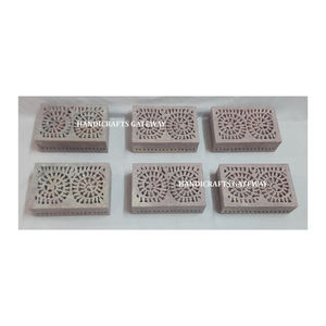 Incroyable boîte à bijoux en stéatite sculptée à la main forme rectangulaire conception unique boîte de rangement de bijoux dans la meilleure gamme de prix la plus basse - Product Image 1