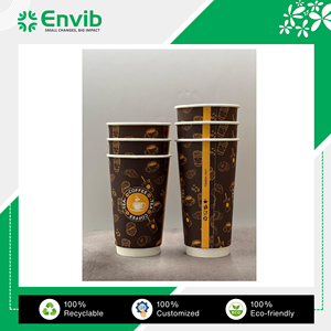 Proveedor a granel que ofrece diseño elegante, calidad superior, vasos desechables de doble pared de 12oz a precio de mercado mayorista - Product Image 2