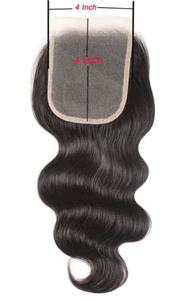 Grade 1 Extensions de cheveux humains indiens Remy noirs naturels 6x6 fermetures à lacet - Product Image 5