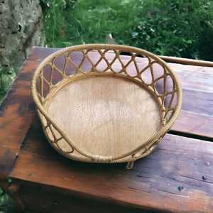 Best Selling Environment Friendly Bamboo Cane Indoor Outdoor <b>Pet</b> Bed for Small Kids <b>Pets</b> Bed for Living Room Garden Balcony - Product Image 2