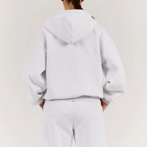 Ensemble de survêtement pour femmes, deux pièces, sweat à capuche à fermeture éclair et pantalon de jogging pour l'entraînement, la course à pied ou les vêtements décontractés - Product Image 6