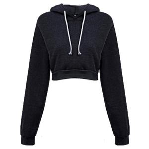 Sudaderas con capucha cortas estampadas con logotipo personalizado, sudadera de Jersey para mujer, Sudadera corta personalizada, sudaderas con capucha informales estampadas para mujer - Product Image 3