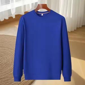 Sweat à capuche à col rond brodé de haute qualité sweat-shirt pour homme unisexe Logo personnalisé 100% coton sweat-shirt à col rond vierge Vintage - Product Image 3