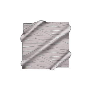 Écharpe en crêpe satiné géométrique Pierre Cardin 90x90 - Foulard et cache-cou - Product Image 1