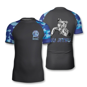เสื้อแรชการ์ดแขนสั้นสำหรับเล่นกีฬาขั้นสูงเข้ารูปแบบรัดรูปแห้งเร็วเทคโนโลยีออกแบบมาสำหรับนักกีฬาที่มีความทนทานและเล่นกีฬา - Product Image 4