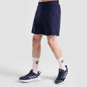 Shorts de jogging sportifs Micro Fit en bleu marine 100% polyester et coton Tailles XXS et XS avec fermeture éclair et logos brodés - Product Image 3