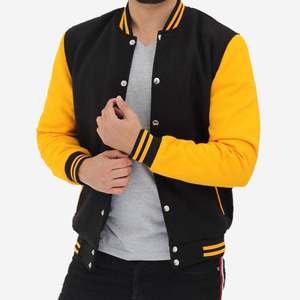 Veste en cuir décontractée pour hommes Logo personnalisé Designer Vente en gros Blanc Pure Plus Size Streetwear Design de mode Vestes universitaires pour hommes - Product Image 1