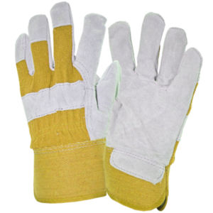 ถุงมือหนังวัวแยกสำหรับงานหนักถุงมือป้องกันมืออุตสาหกรรม - Product Image 3