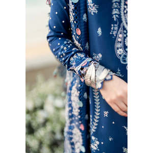 QALAMKAR - Conjunto de 3 Piezas de Verano para Mujer, Kameez Bordado, Dupatta de Tela Khaadi, Pantalones, Vestidos Musulmanes Indios y Pakistaníes - Product Image 4