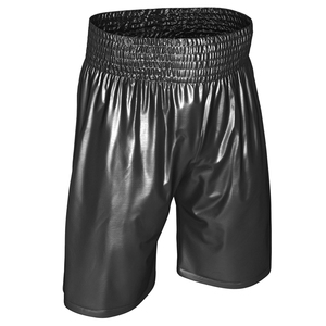 Pantalones cortos de boxeo impresos con logotipo personalizado de alta calidad, ropa de artes marciales lisa de secado rápido para hombres, precio de fábrica al por mayor - Product Image 5