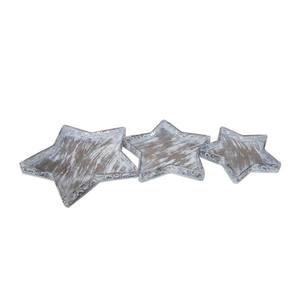 Plateaux de service ovales galvanisés gris en métal, lot de 2, pour Noël, collations, bonbons et fruits secs - Product Image 5