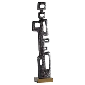 Sculpture d'entrée de lion haut de gamme pour bâtiment d'entreprise, pour une décoration macabre, sculpture moderne polie Zahid Exports - Product Image 1