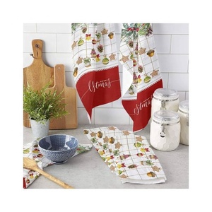 Juego de Paños de Cocina Absorbentes, Ecológicos, Duraderos y de Secado Rápido, de Algodón 100% Hidrófilo, con Estampado Animal Bordado, 24x24 cm - Product Image 2