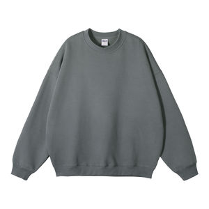 Sudadera de Hombre con Cuello Redondo, Diseño Nuevo, 100% Algodón, Talla Grande, 500 g/m², Técnicas de Bordado, Hombros Caídos, Invierno - Product Image 2