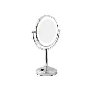 Miroir cosmétique de type table LED en gros d'usine miroir amovible miroir de maquillage de chargement USB