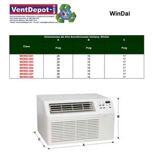 หน้าต่างแอร์สำหรับอาคาร, MXWDI-003, 12000BTU, 1.0 - Product Image 4