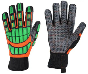 Guantes DE TRABAJO mecánicos resistentes a cortes industriales Guantes de cuero sintético de alta antivibración Guantes traseros de LICRA resistentes a impactos - Product Image 4