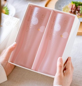 Made in Japan Hot Selling Great Glassware Perfect for Gift Item Premium Sakura <b>Beer</b> <b>Glass</b> Pair <b>Sets</b> - Product Image 5