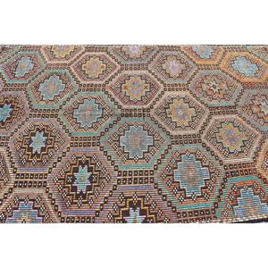 Turkish Large Rug, 5.2x10.4 ft Vintage Rug, <b>Brown</b> Kilim <b>Wool</b> Rug - Product Image 5