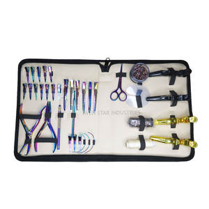 Kit de extensiones de cabello de alta calidad de servicio OEM para trabajo de salón con herramienta de bucle de tracción de tijera pequeña con su propio logotipo - Product Image 4