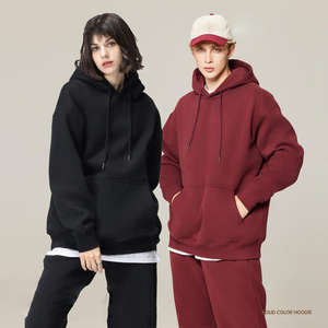 ชุดเสื้อฮู้ด2ชิ้นโอเวอร์ไซส์สำหรับผู้ชายและผู้หญิงชุดเสื้อฮู้ดกางเกงจ๊อกกิ้งผ้าคอตตอนเปลือยไหล่ - Product Image 3