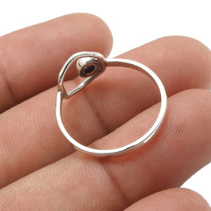 คอลเลกชันที่ออกแบบอย่างงดงามวางซ้อนกันได้100% อัญมณีทับทิมธรรมชาติ925เครื่องประดับทำด้วยมือเงินสเตอร์ลิงขายส่ง - Product Image 4