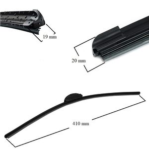 Professionale singola lama piatta tergicristallo 35-66cm nero grafite per la sicurezza di guida - Product Image 3