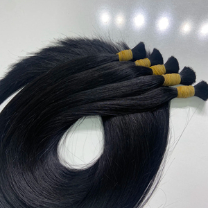 Venta caliente de extensiones de cabello a granel negro natural 100% cabello virgen vietnamita de la empresa Nasa - Product Image 1