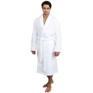 ชุดเสื้อคลุมอาบน้ำคอตตอนเนื้อนุ่มระบายอากาศได้ดีชุดคลุมอาบน้ำสำหรับคู่รักในโรงแรมชุดคลุมอาบน้ำแขนยาวหรูหราเป็นมิตรกับสิ่งแวดล้อมชุดคลุมอาบน้ำสำหรับผู้หญิงบริการ OEM - Product Image 3