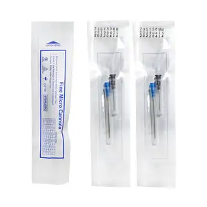 Steril Types Of Cannula 25g Blunt Tip Fine Micro Cannula Blunt Tip Cannula 18g 21g 22g 23G 25g For Dermal Filler