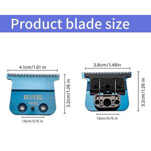 Lame de rechange professionnelle pour tondeuse, compatible avec la tondeuse à cheveux électrique DLC 2.0 en alliage de titane et acier inoxydable, type de prise US - Product Image 4