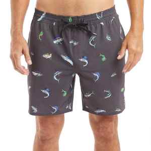 Shorts de pêche de Fitness pour hommes personnalisés de haute qualité les plus vendus shorts de surf imprimés extensibles dans les 4 sens motif solide - Product Image 1