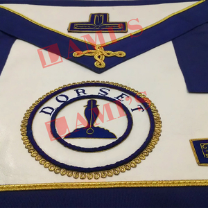 New Arrival Provincial London Grand Rank Undress Lambskin <b>Apron</b> Custom Made Masonic <b>Leather</b> <b>Apron</b> - Product Image 3
