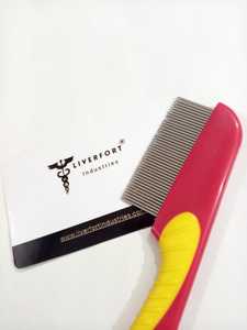 Peine para piojos de acero inoxidable para perros y gatos, peine para el cuidado de mascotas, largo y corto, desparasitante, rejilla para el cuidado de nudos Rene, peines para pulgas - Product Image 4