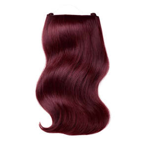 Extensions de cheveux Halo 10A Remy, tissage de cheveux humains indiens, 30 pouces, bouclés crépus, bordeaux - Product Image 1