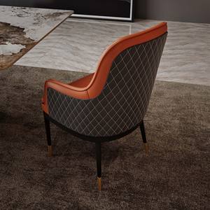 Fauteuil de loisirs contemporain Elvis pour salon - Design ergonomique, siège en cuir synthétique élégant - Product Image 5