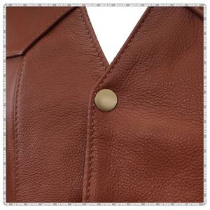 Gilet en cuir personnalisé pour hommes vêtements de motard homologués CE équipement de protection de haute qualité - Product Image 3